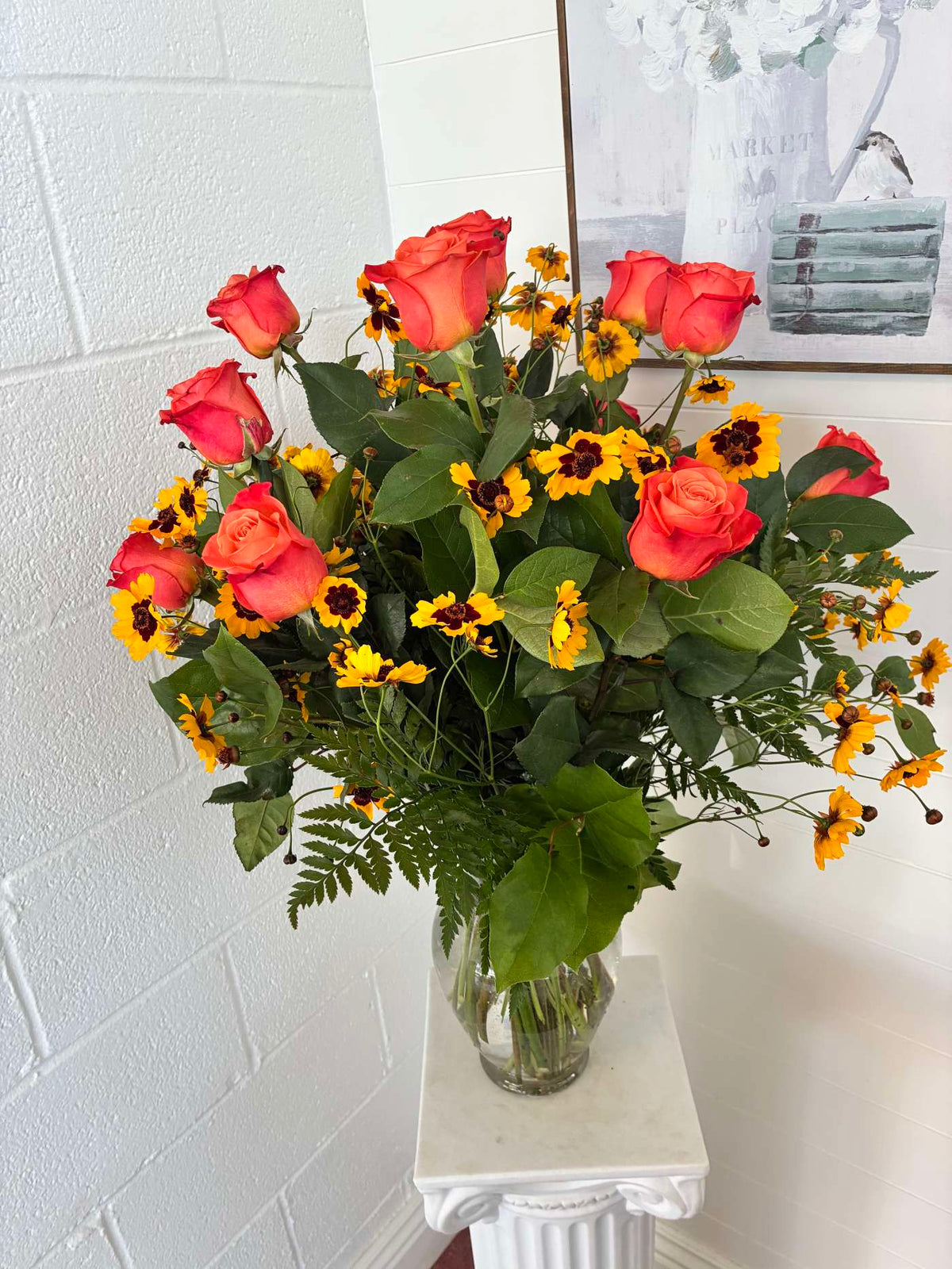 Orange Roses 1 dozen (Sale)